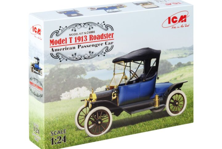 Збірна модель ICM - Model T Roadster 1913 р., американський пасажирський автомобіль (24001)