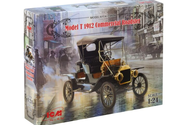 Збірна модель ICM - Модель T 1912 "Комершл Родстер", Американський пасажирський автомобіль (24016)