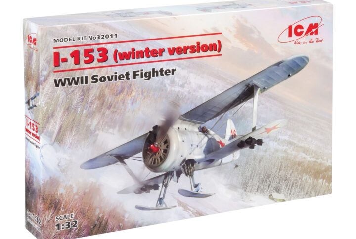 Збірна модель ICM - I-153 (зимова версія), Радянський винищувач 2 Світової війни (32011)