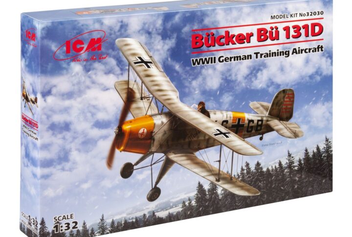 Збірна модель ICM - Bücker Bü 131D, Німецький навчальний літак 2 Світової війни (32030)
