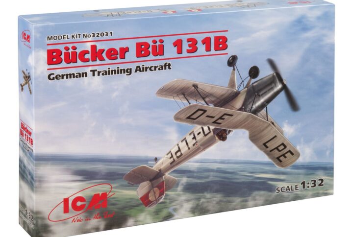 Збірна модель ICM - Bücker Bü 131B, Німецький навчальний літак (32031)