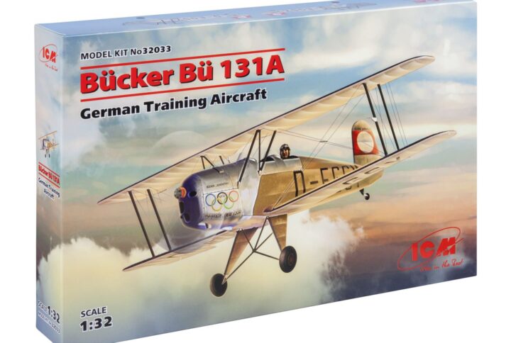 Збірна модель ICM - Bücker Bü 131A, Німецький учбовий літак (32033)