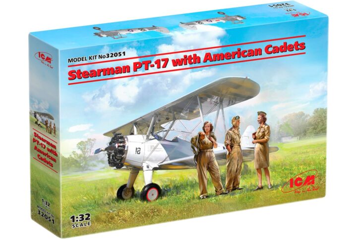 Збірна модель ICM - Stearman PT-17 з американськими кадетами (32051)