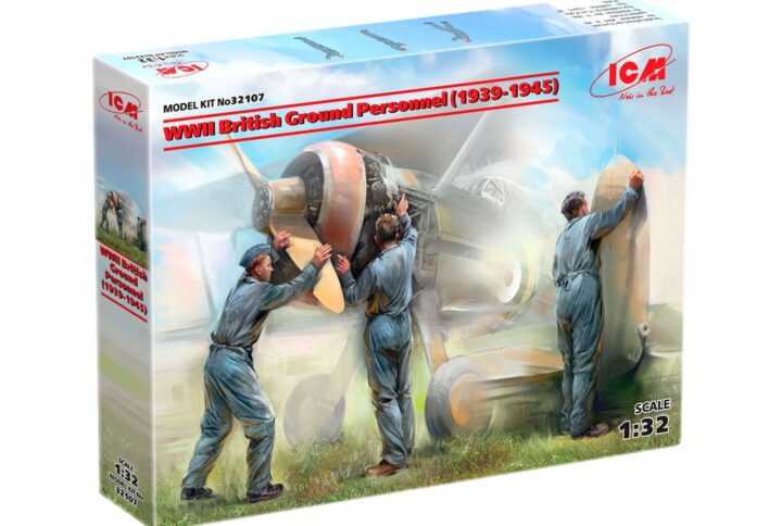 Збірна модель ICM - Наземний персонал ВПС Великобританії II СВ (1939-1945) (3 фігури) (32107)
