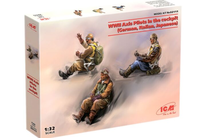 Збірна модель ICM - Пілоти країн Осі IIСВ в кабінах (німецький, італійський, японський) (32111)