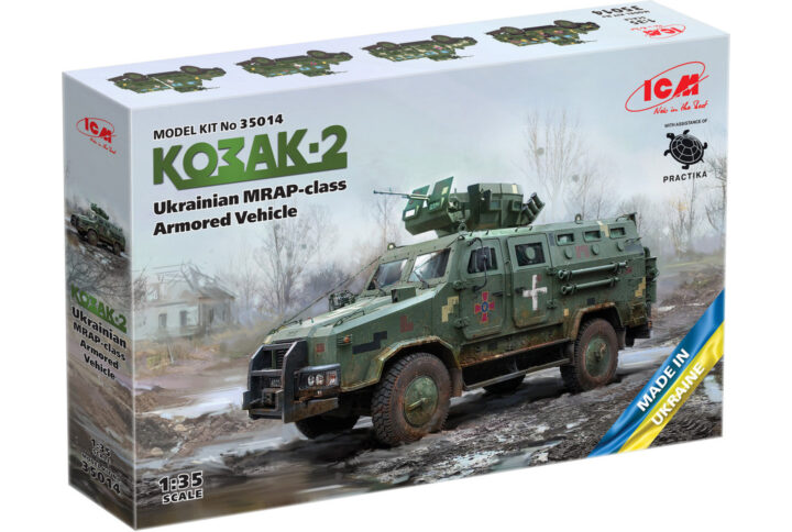 Збірна модель ICM - "Козак-2", український бронеавтомобіль MRAP-класу (35014)