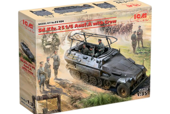Збірна модель ICM - Sd.Kfz.251/6 Ausf.A з екіпажем (35104)