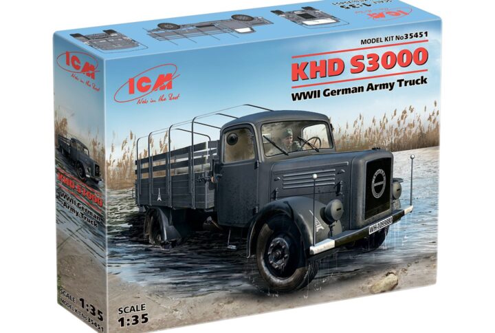Збірна модель ICM - KHD S3000, Німецький військовий вантажний автомобіль 2 Світової війни (35451)