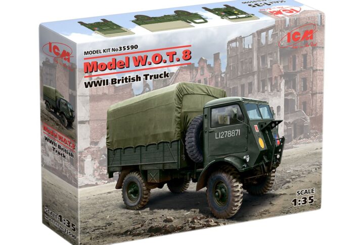 Збірна модель ICM - Модель W.O.T. 8, Британський грузовий автомобіль 2СВ (35590)