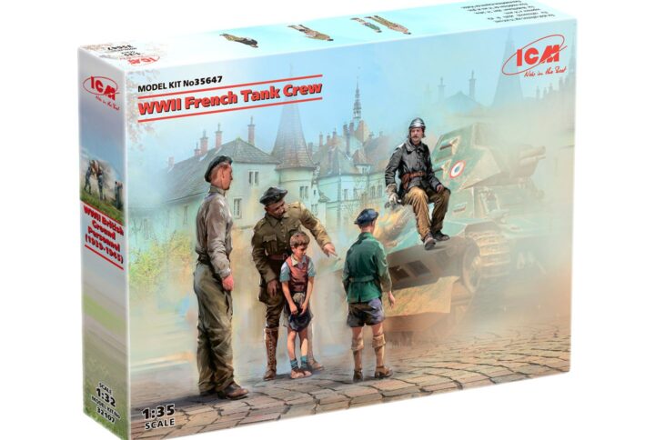 Збірна модель ICM - Французський танковий екіпаж II СВ (4 фігури) (35647)