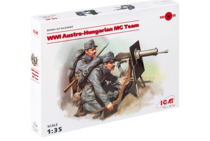 Збірна модель ICM - Австро-угорська кулеметна обслуга 1 Світової Війни (35697)
