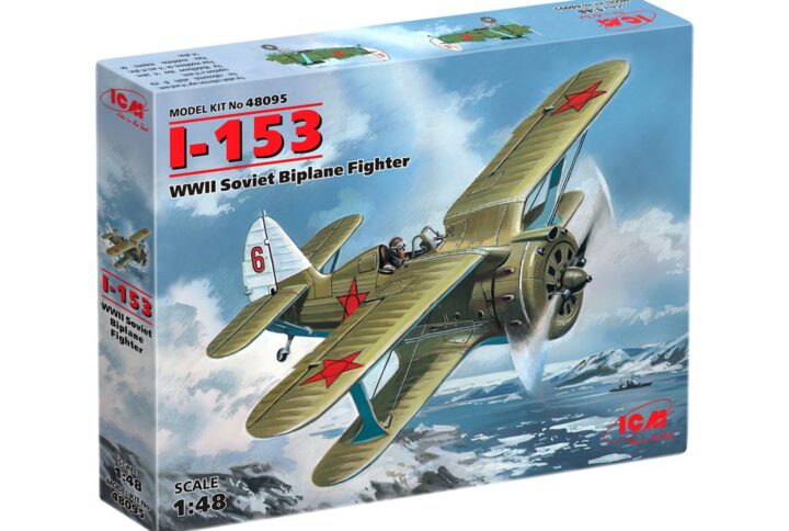 Збірна модель ICM - I-153 "Чайка", радянський винищювач-біплан 2 Світової війни (48095)
