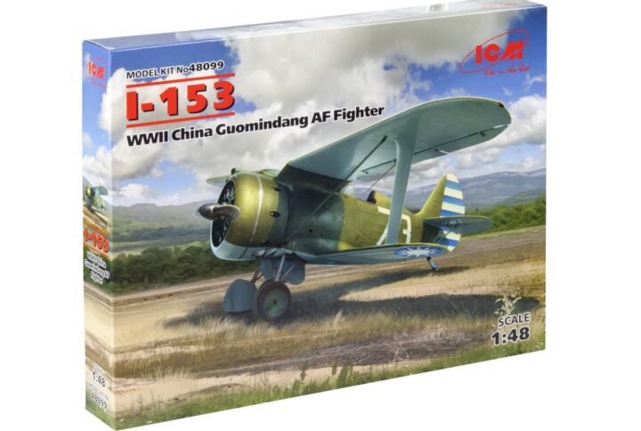 Збірна модель ICM - I-153, Винищувач ВПС Китаю 2 Світової війни (48099)