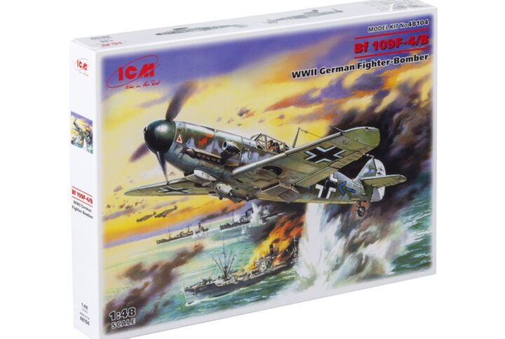 Збірна модель ICM - Месершмит Bf 109F-4/B, німецький винищувач-бомбардувальник 2 Світової війни (48104)