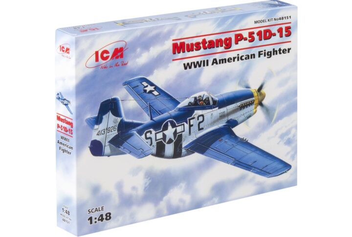 Збірна модель ICM - Мустанг Р-51D-15, американський винищувач 2 Світової війни (48151)