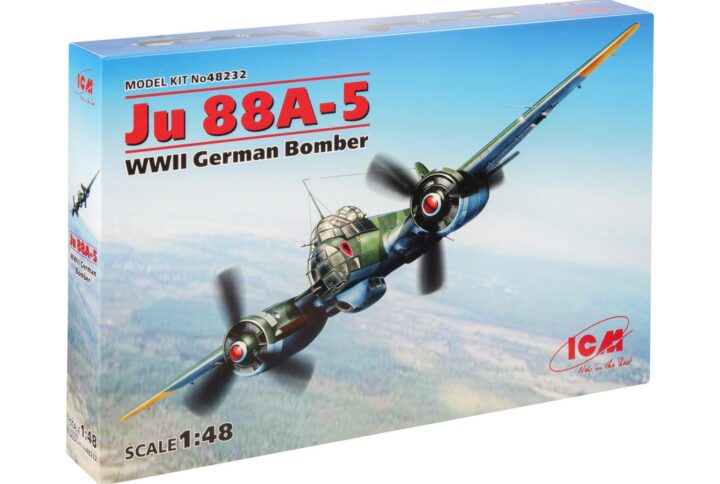 : Збірна модель ICM - Ju 88A-5, Німецький бомбардувальник 2 Світової війни (48232)