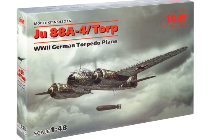 Збірна модель ICM - Ju 88A-4 Torp/A-17, Німецький торпедоносець 2 Світової Війни (48236)
