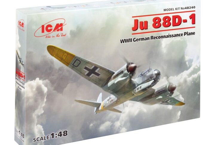 Збірна модель ICM - Ju 88D-1, Німецький літак-розвідник 2 Світової війни (48240)