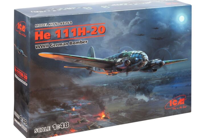 Збірна модель ICM - He 111H-20, Німецький бомбардувальник 2 Світової війни (48264)