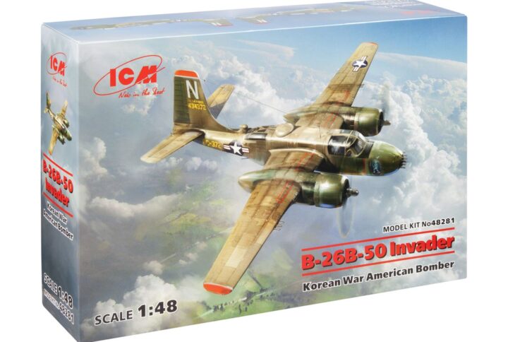 Збірна модель ICM - B-26B-50 Invader, Американський бомбардувальник війни в Кореї (48281)