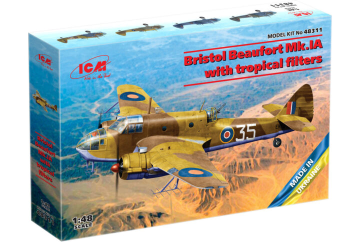 Збірна модель ICM - Bristol Beaufort Mk.IA з тропічним фільтром (48311)