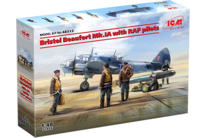 Збірна модель ICM - Bristol Beaufort Mk.IA з пілотами RAF (48313)