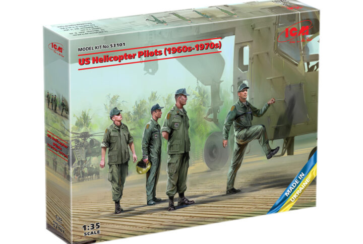 Збірна модель ICM - Американські пілоти гелікоптера (1960-1970-ті роки) (53101)