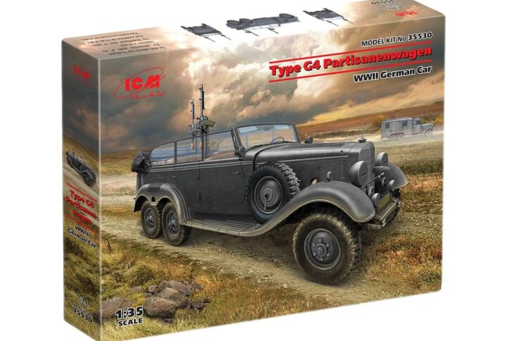 Збірна модель ICM - G4 з Військова технікам, Німецький автомобіль IIСВ (35530)