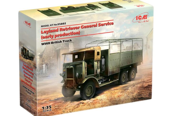 Збірна модель ICM - Leyland Retriever (ранній), британський грузовий автомобіль II СВ (35602)