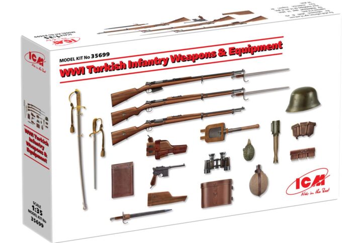 Збірна модель ICM - Військова техніка та спорядження піхоти Туреччини 1 Світової Війни (35699)