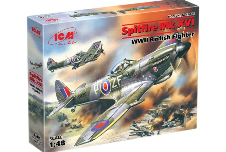 Збірна модель ICM - Спітфайр Mк.ХVI, британський винищувач 2 Світової війни (48071)