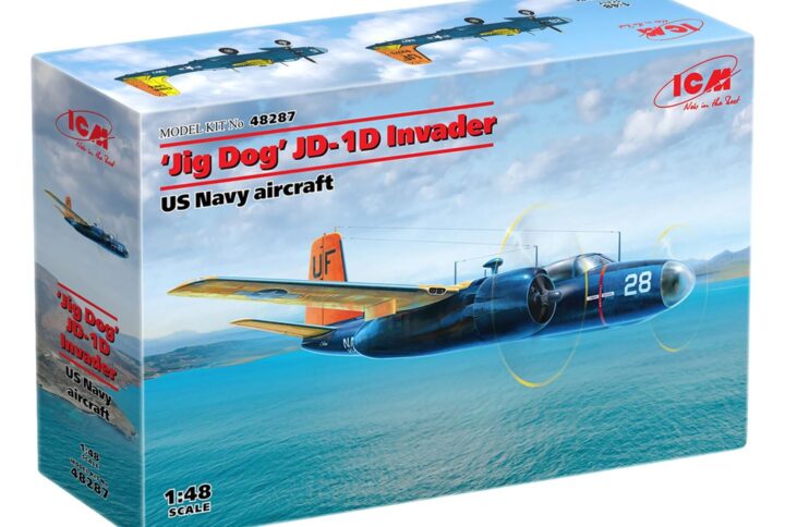 Збірна модель ICM - "Jig Dog" JD-1D Invader, літак ВМС США (48287)