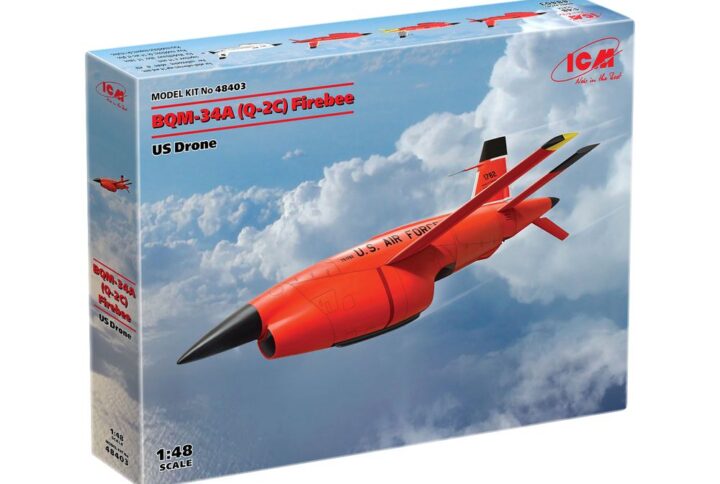 Збірна модель ICM - Q-2C (BQM-34A) Firebee, американський безпілотний літак (2 Авіація та пілони) (48403)