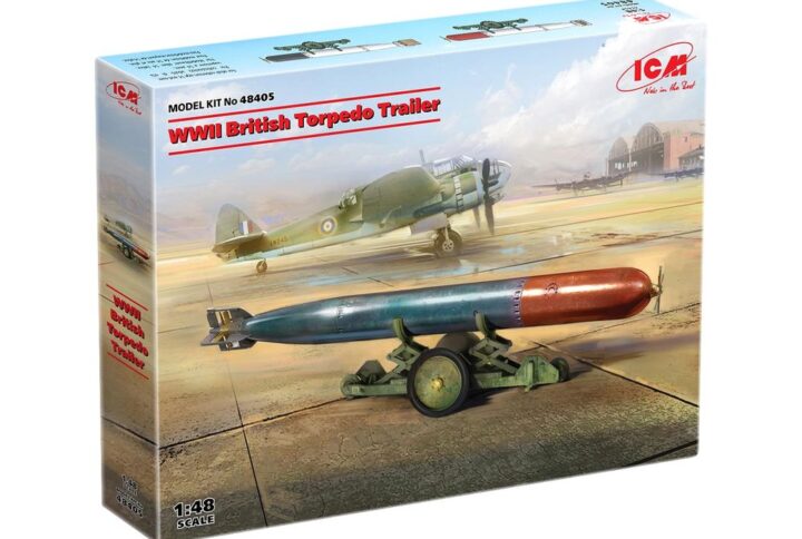 Збірна модель ICM - Британський торпедний візок 2 Світової Війни (48405)