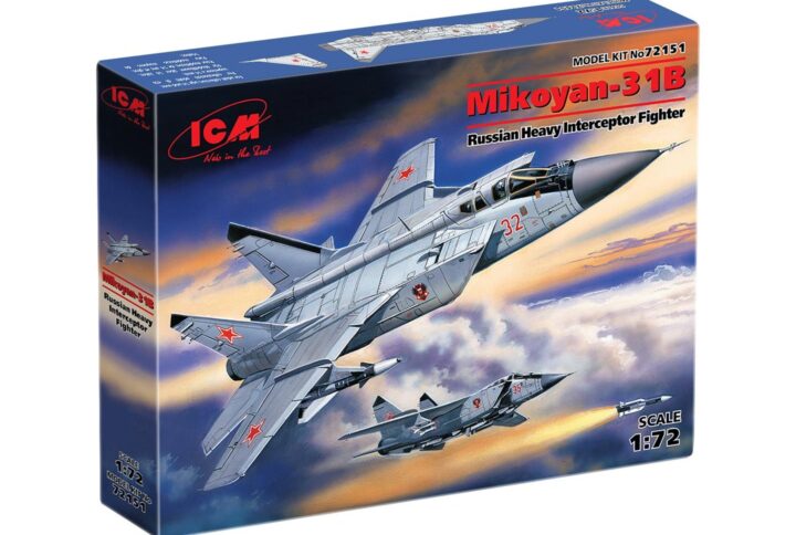 Збірна модель ICM - МіГ-31Б, російський важкий перехоплювач (72151)