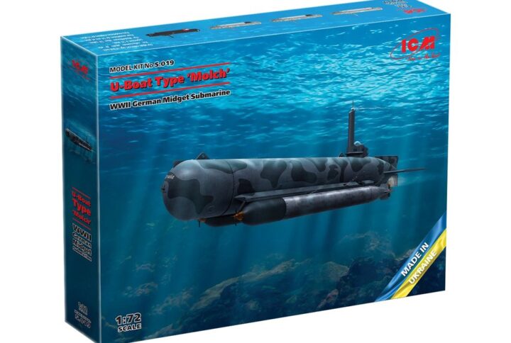 Збірна модель ICM - Флот типу "Мольх", німецька міні-субмарина 2СВ (S.019)