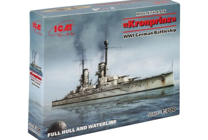 Збірна модель ICM - Kronprinz (Повний корпус і по ватерлінію), Німецький лінійний корабель ICВ (S.016)