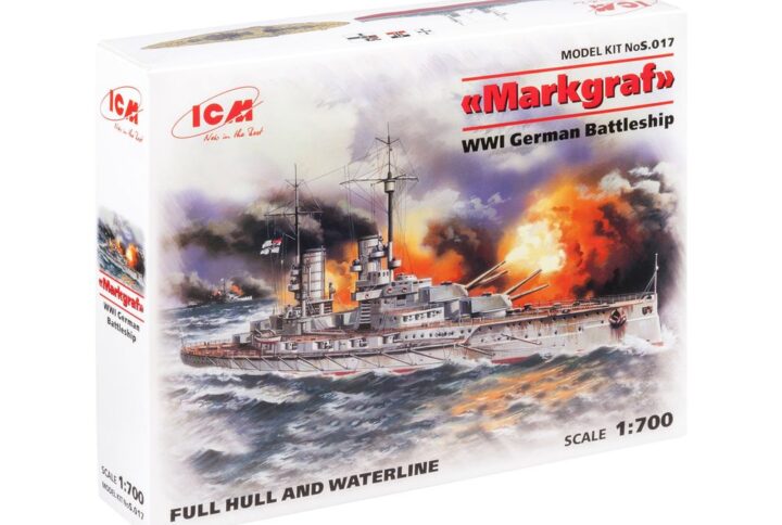 Збірна модель ICM - Markgraf (Повний корпус і по ватерлінію), Німецький лінійний корабель ICВ (S.017)