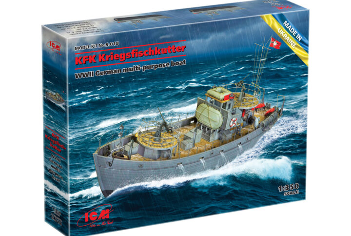 Збірна модель ICM - KFK Kriegsfischkutter, німецький багатоцільовий катер 2 СВ (S.018)