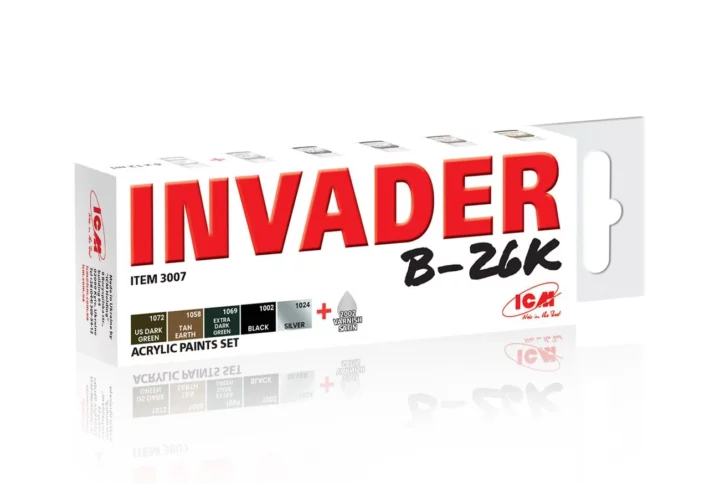 Набір акрилових фарб ICM для Invader B26K (3007)