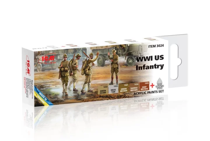 Набір акрилових фарб ICM для гелікоптерів США (3026)