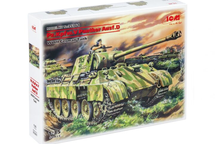 Збірна модель ICM - Pz.Kpfw. V Panther Ausf.D, Німецький танк 2СВ (35361)