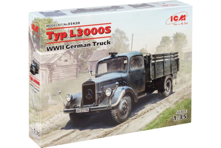 Збірна модель ICM - Typ L3000S, Німецький вантажний автомобіль 2 Світової Війни (35420)
