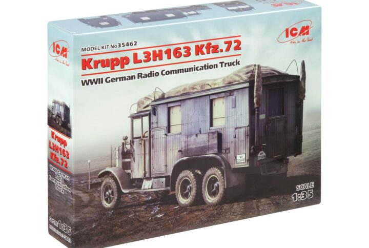 Збірна модель ICM - Krupp L3H163 Kfz.72, Німецький автомобіль радіозв’язку 2 Світової війни (35462)