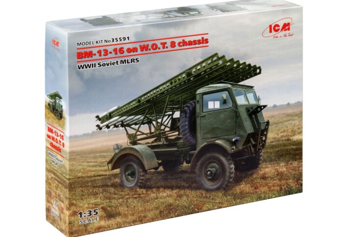 Збірна модель ICM - БМ-13-16 на шасі W.O.T. 8, Радянська РСЗВ II СВ (35591)