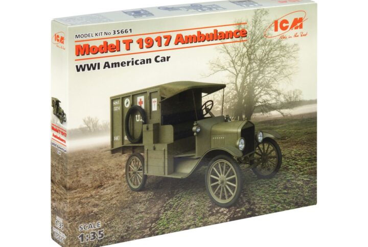 Збірна модель ICM - Модель T 1917, Американський санітарний автомобіль 1 Світової війни (35661)
