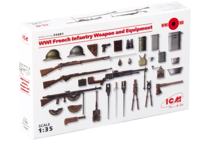 Збірна модель ICM - Військова техніка та обладнання французької піхоти 1 Світової війни (35681)