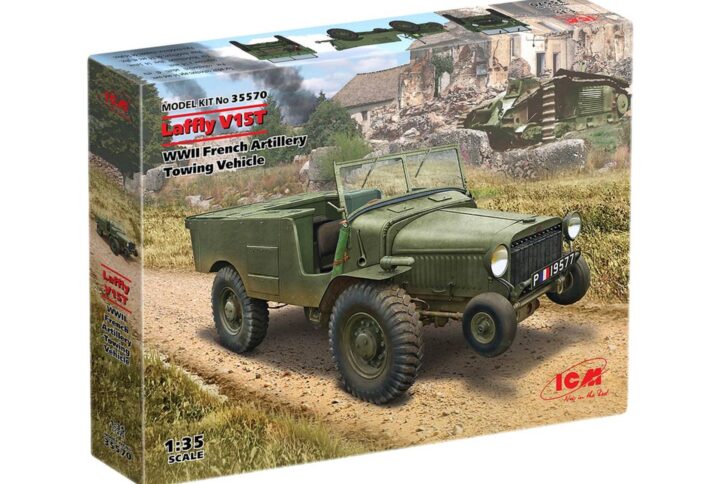 Збірна модель ICM - Laffly V15T, Французький артилерійський тягач IIСВ (35570)