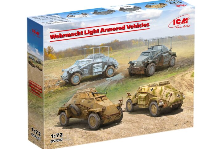 Збірна модель ICM - Легкі бронемашини Вермахту 1:72 (DS7207)