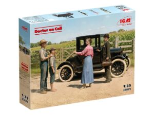 Збірна модель ICM автомобіль Ford Model T Doctors Coupe “Лікар за викликом” – масштаб 1:35